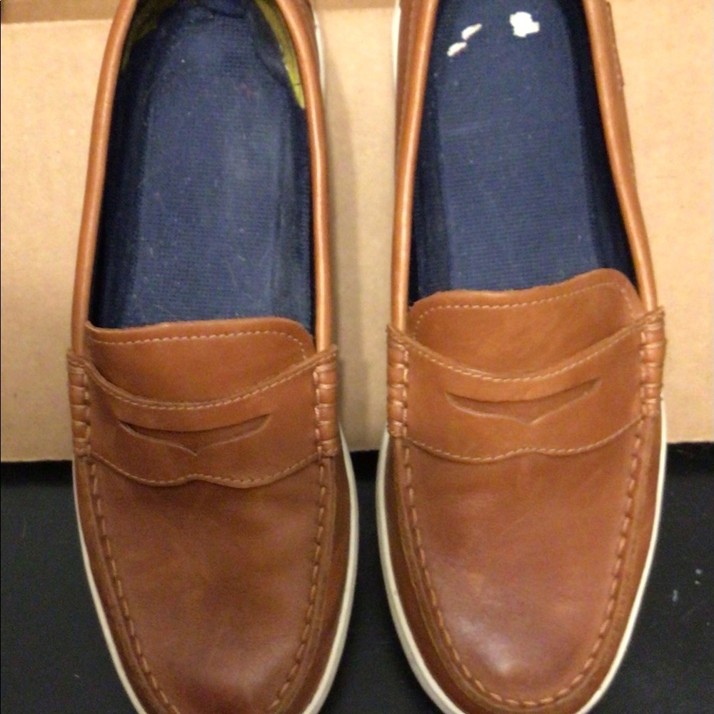 COLE HAAN GRAND.OS Men's Leather Nantucket Penny Loafer II, Size 9M